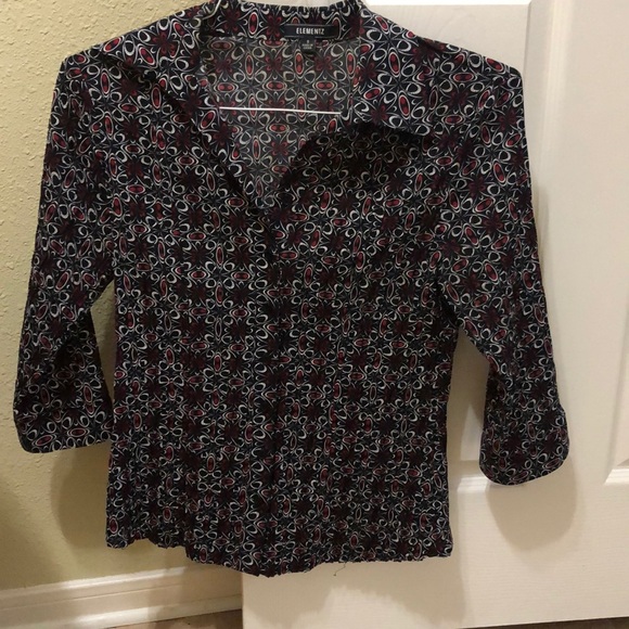 Printed work shirt ladies - Picture 2 of 4